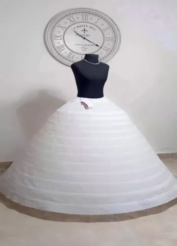 Enagua decorativa color durazno